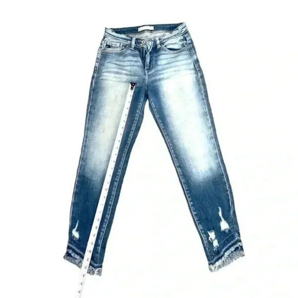 KENNETH COLE ACID WASH ANKLE JEANS - Picture 3 of 10